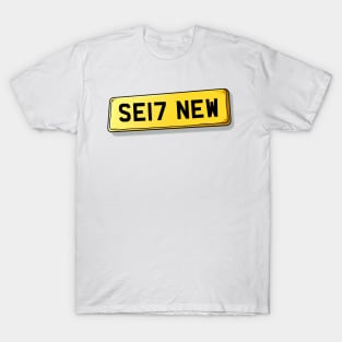 SE17 NEW Number Plate T-Shirt